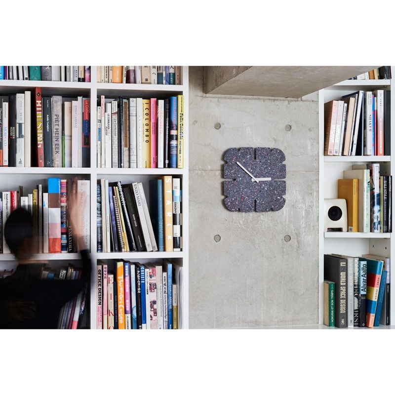 PANECO CLOCK / STONE / ストーン・ミドル・スリット四角