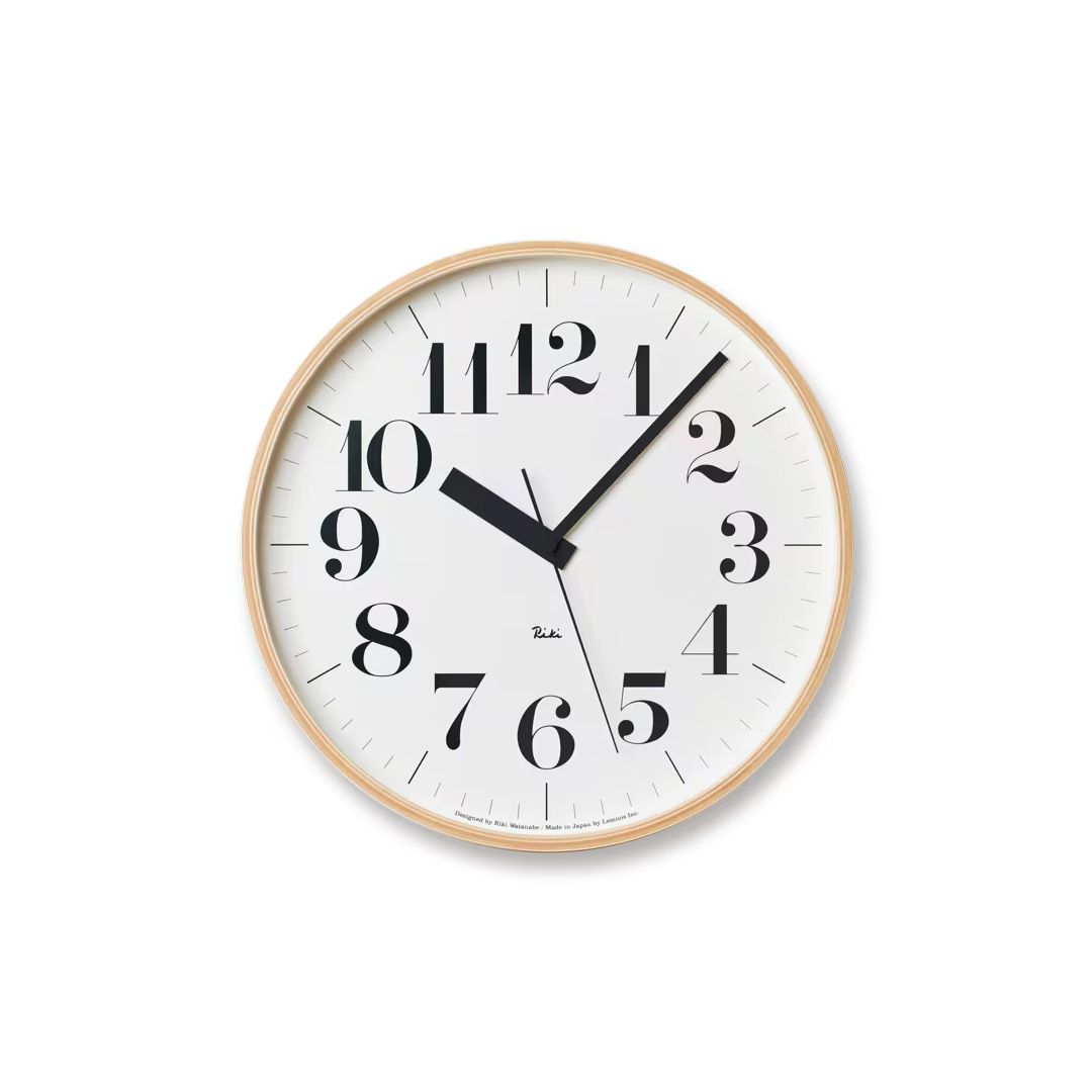 RIKI CLOCK RC / リキ クロック アールシー (電波時計) 太字 直径305mm