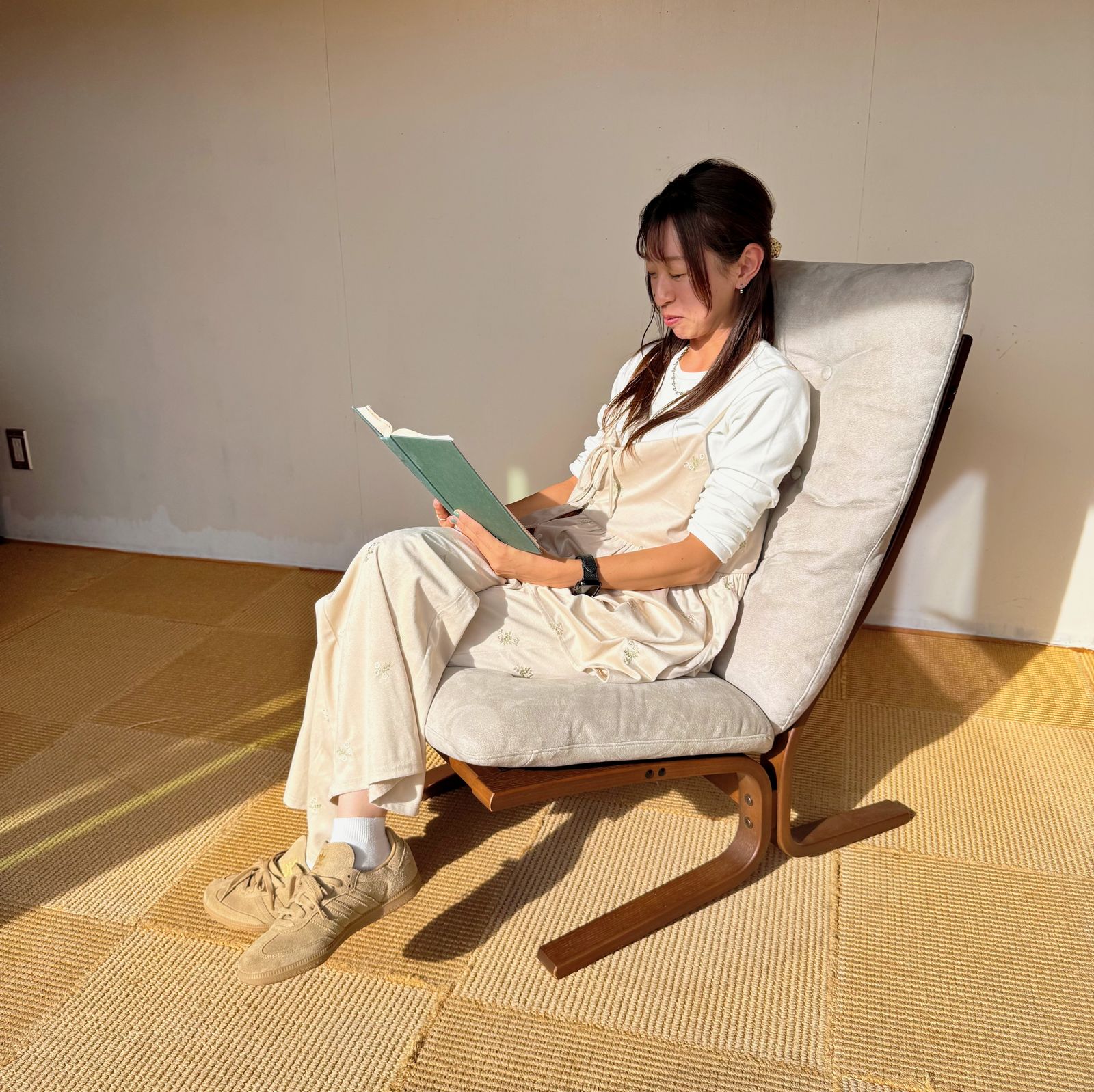 富士ファニチャー / Agio / 肘無 1Pソファ / パーソナルソファ (グレー)