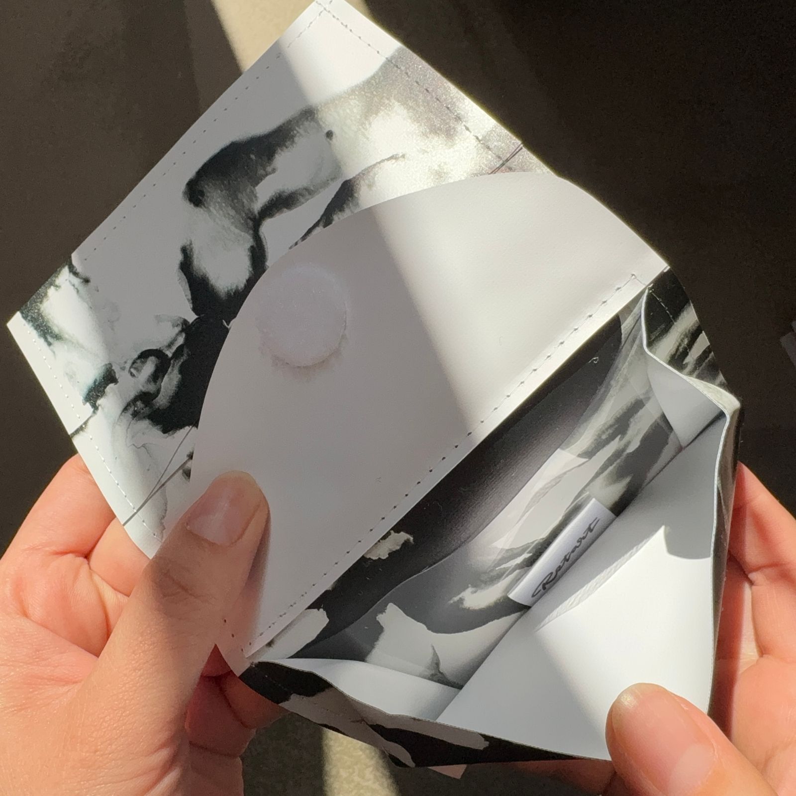 Aquvii Wallet small / RETART / 財布 (Black/White)