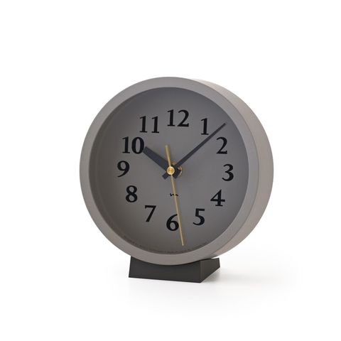 m clock (電波時計) グレー