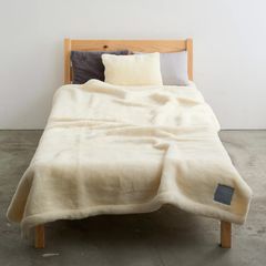 SERENE 6.0 Merino Wool New-Mayer (IVORY) / メリノウールニューマイヤー(アイボリー) / 毛布 ブランケット / シングル