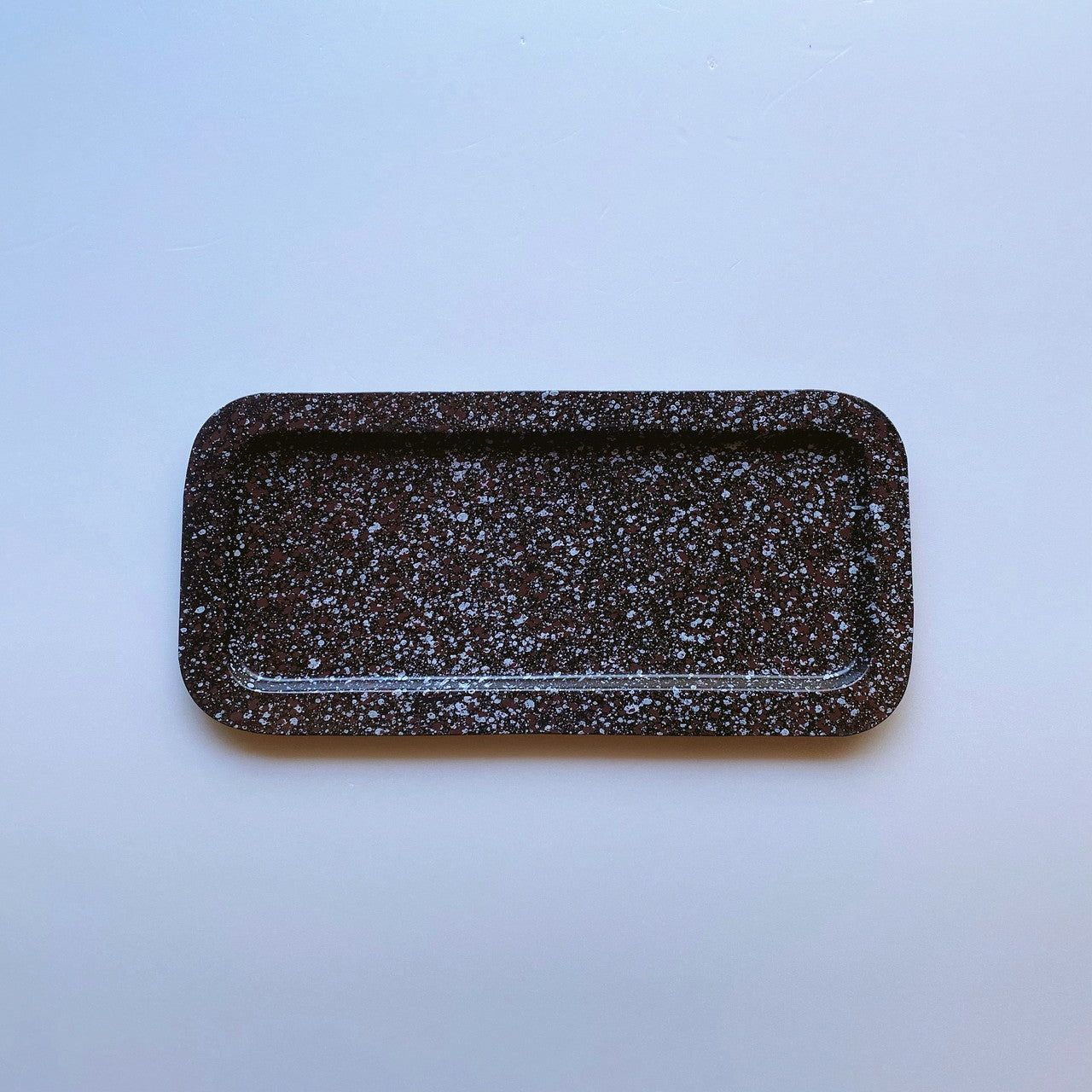 spotted rectangle tray