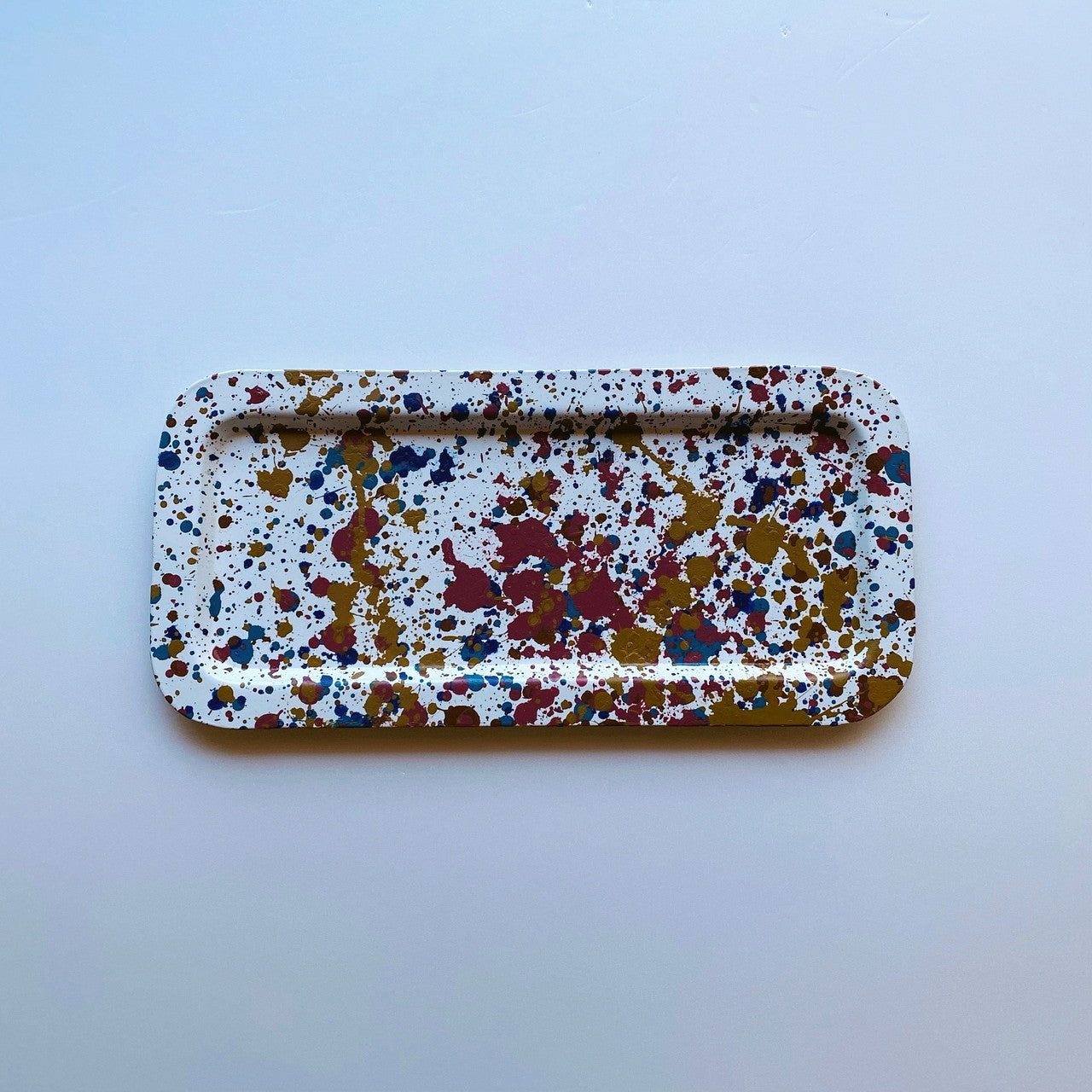 spotted rectangle tray