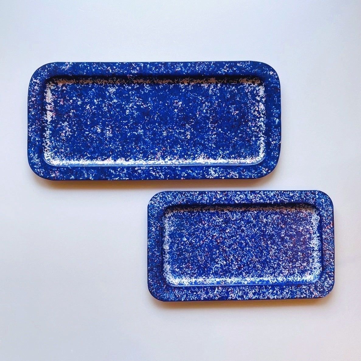 spotted rectangle tray