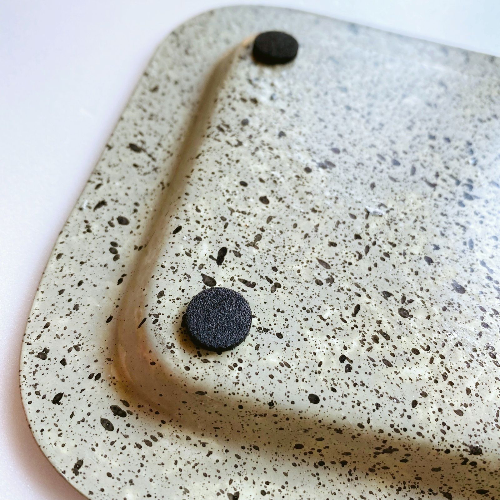 spotted rectangle tray