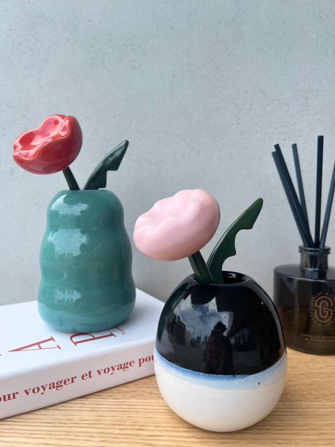 【フルセット】土の花  / 花瓶+茎+葉+花