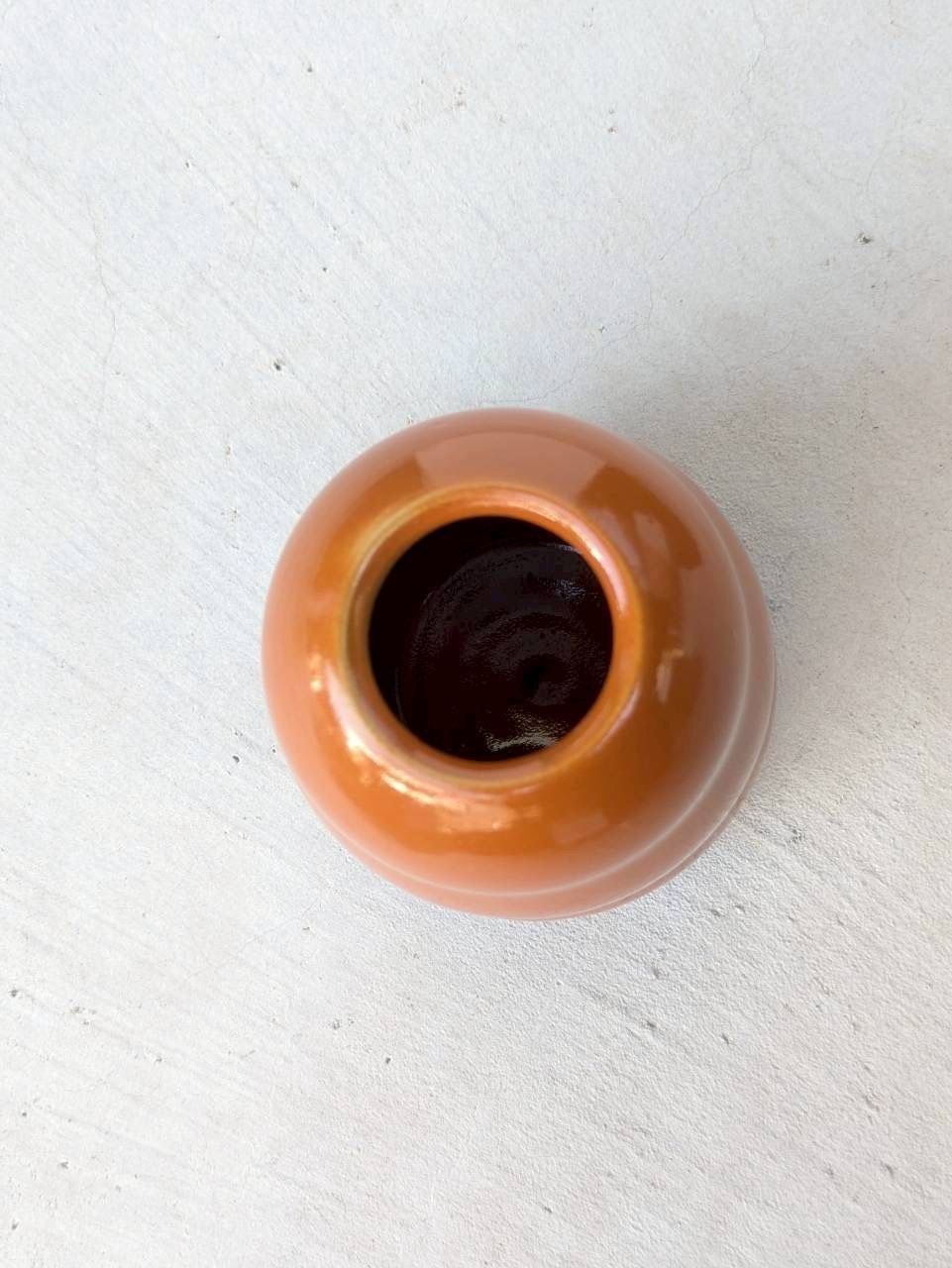 土の花【花瓶】dumpy vase / Orange