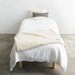 SERENE 6.0 Merino Wool New-Mayer (IVORY) / メリノウールニューマイヤー(アイボリー) / 膝掛け ブランケット