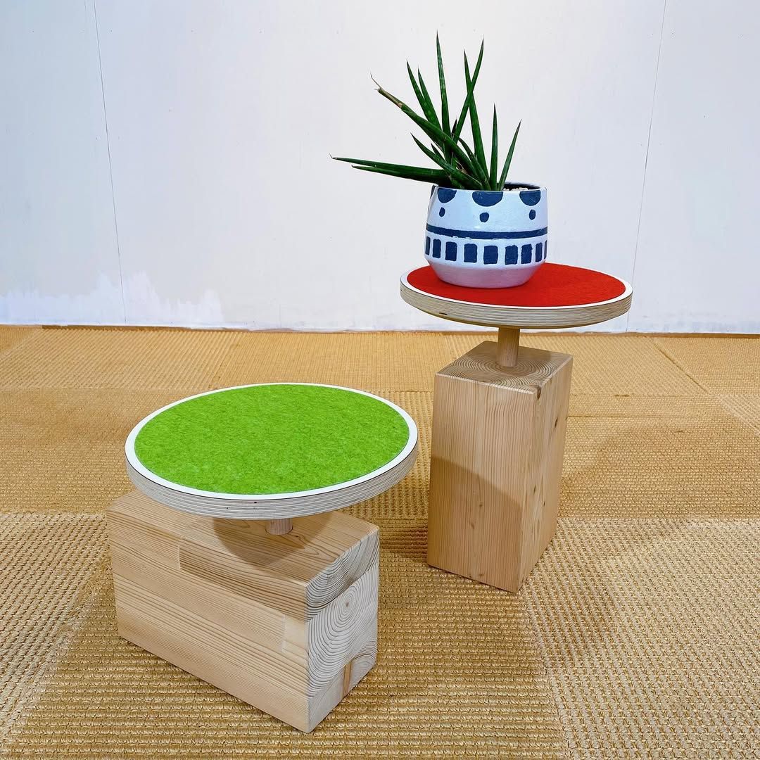 season24-4 / Kids Stool Red / sirch