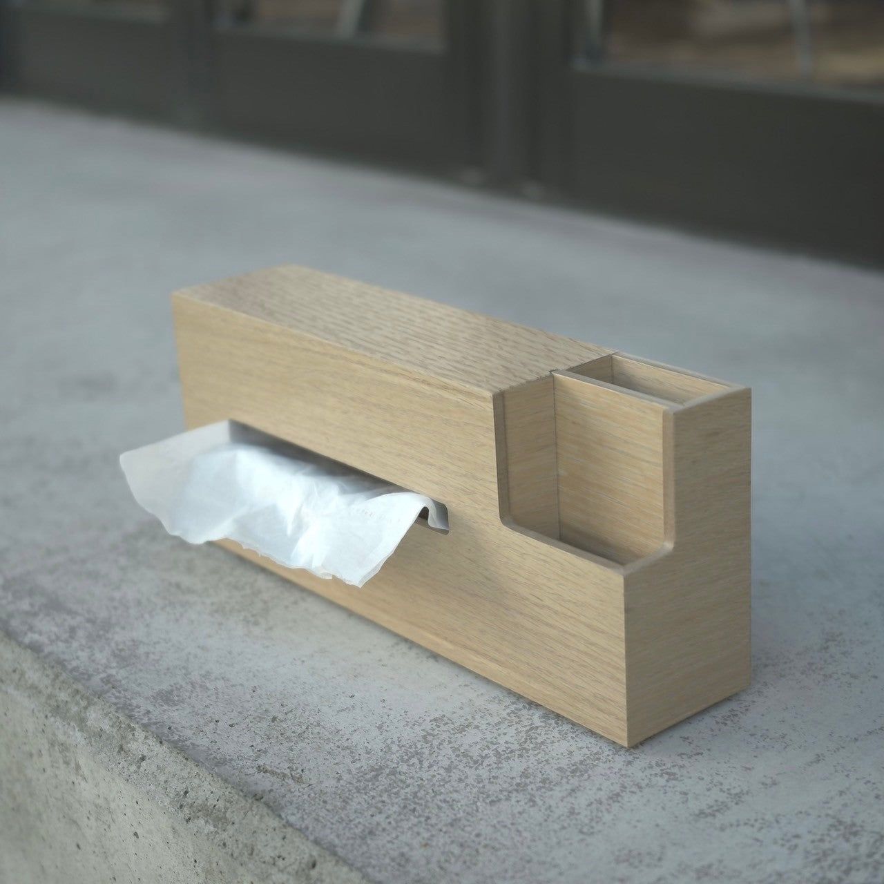 WOOD TISSUE CASE