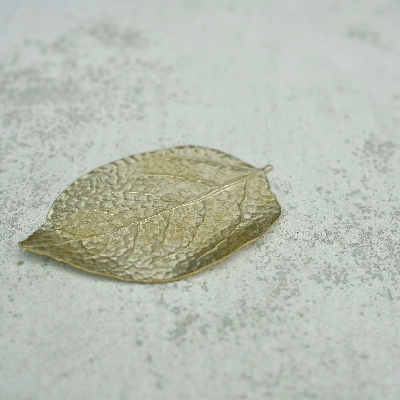 LEAF PLATE BRASS SOLID / ALUMINIUM / RUST