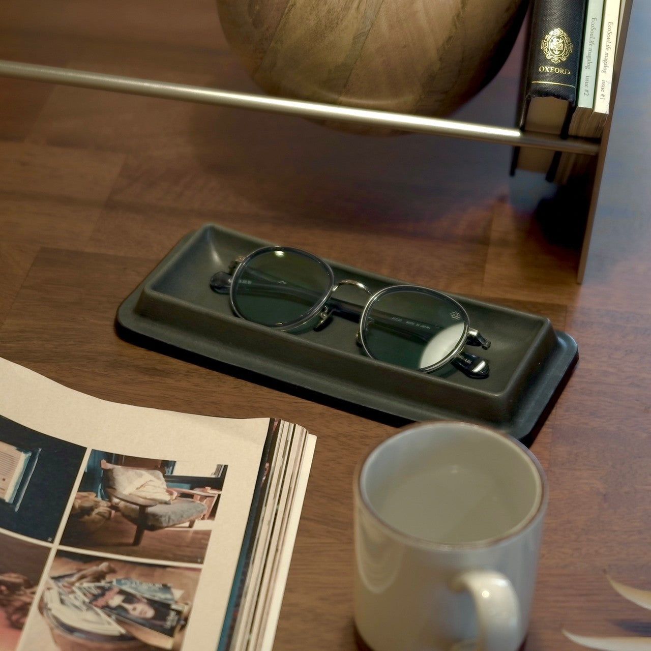 Leather tray by Colm