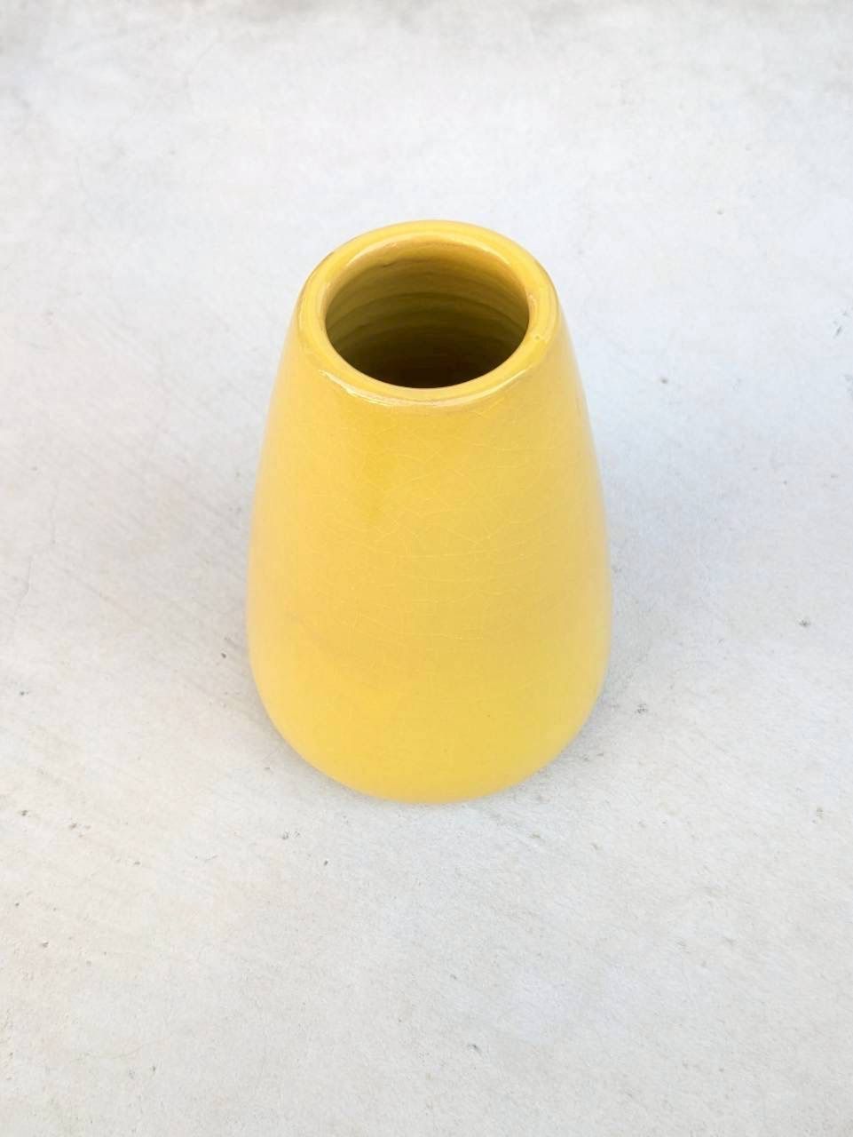 土の花【花瓶】simple vase / Yellow