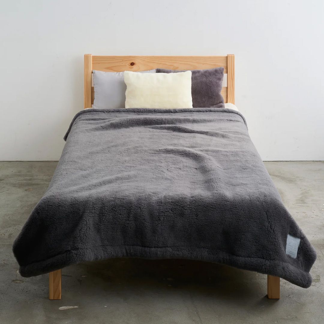 SERENE 5.0 Merino Wool New-Mayer (Gray) / メリノウールニューマイヤー(グレー) / 毛布 ブランケット / シングル
