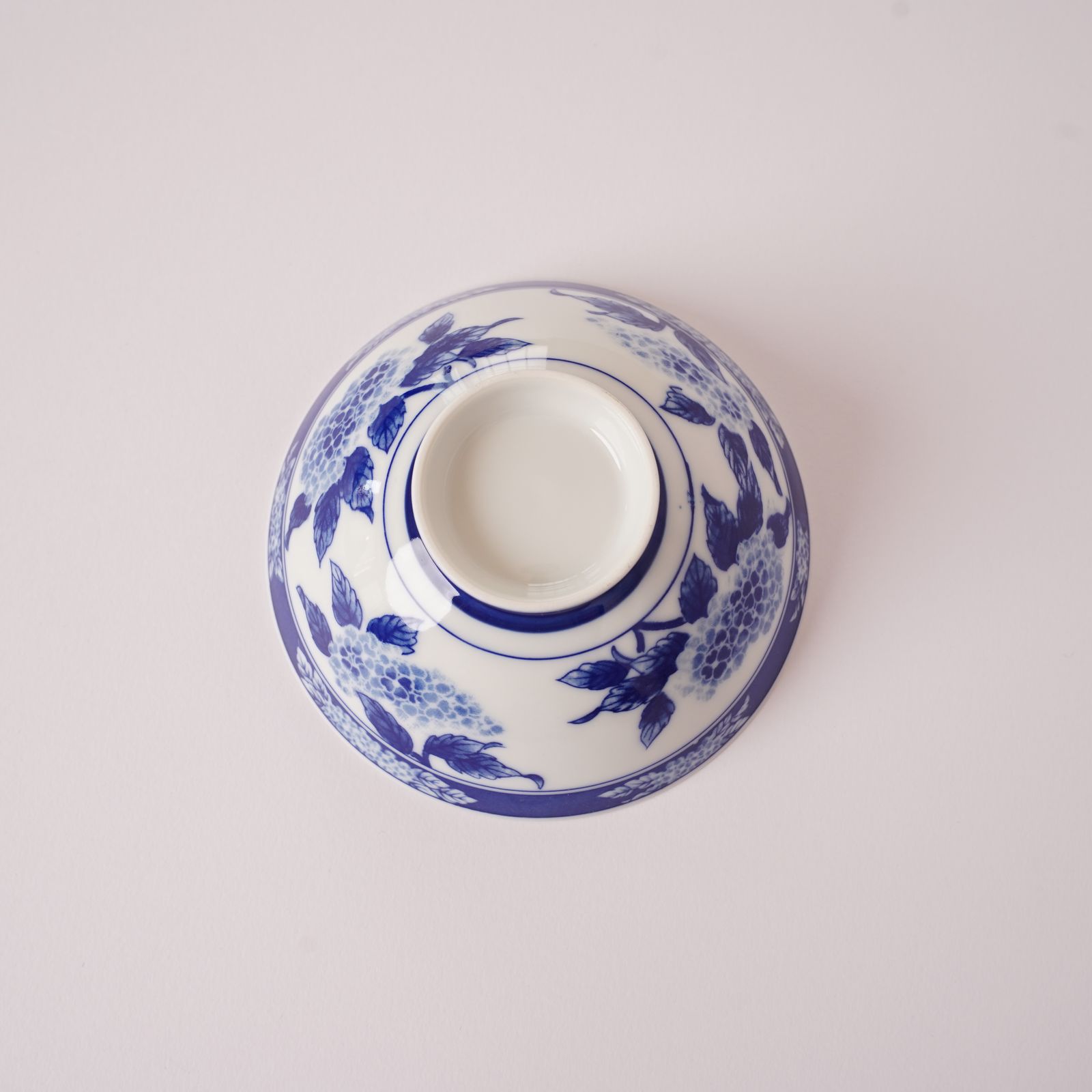 藍色の紫陽花 ご飯茶碗 3個セット