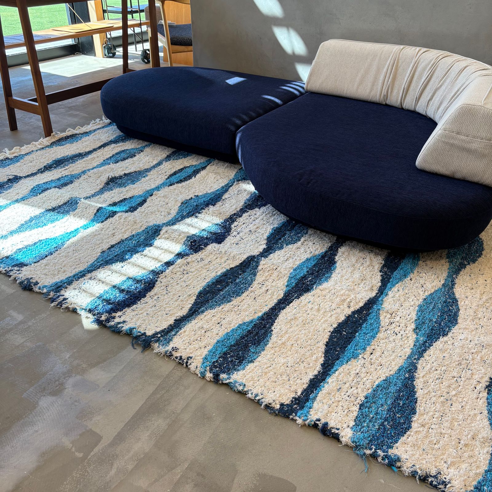 JARAPA RUG (ハラパラグ) / ARCO / スペインラグ / ブルー