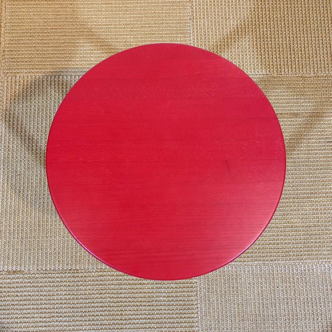 season24-8 / Stool Red / 立野木材工芸