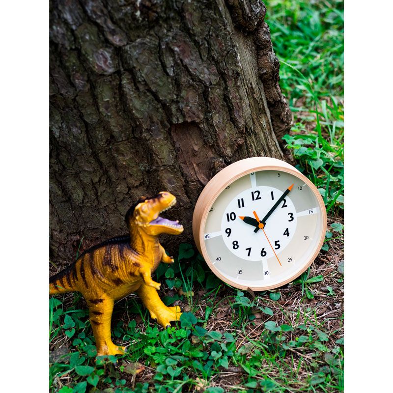 fun pun clock with color! / ベージュ