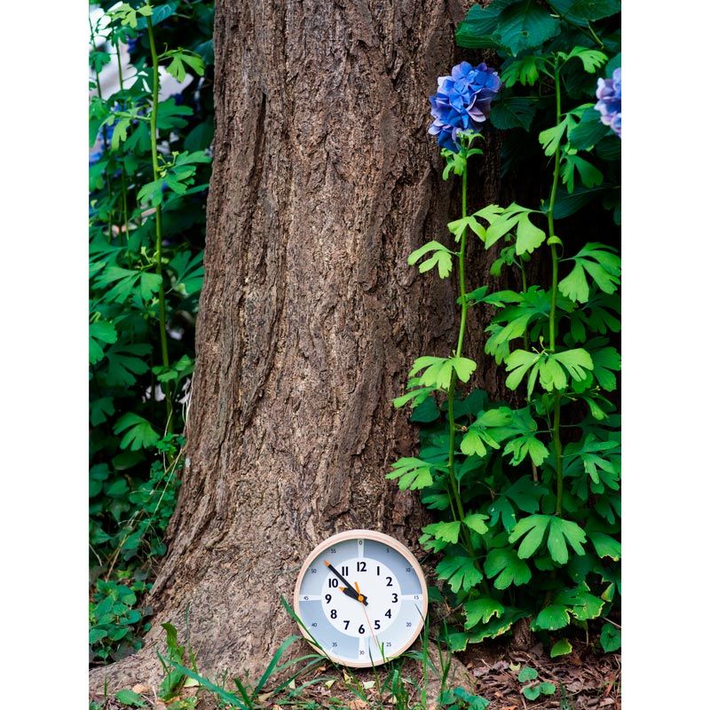 fun pun clock with color! / グレー