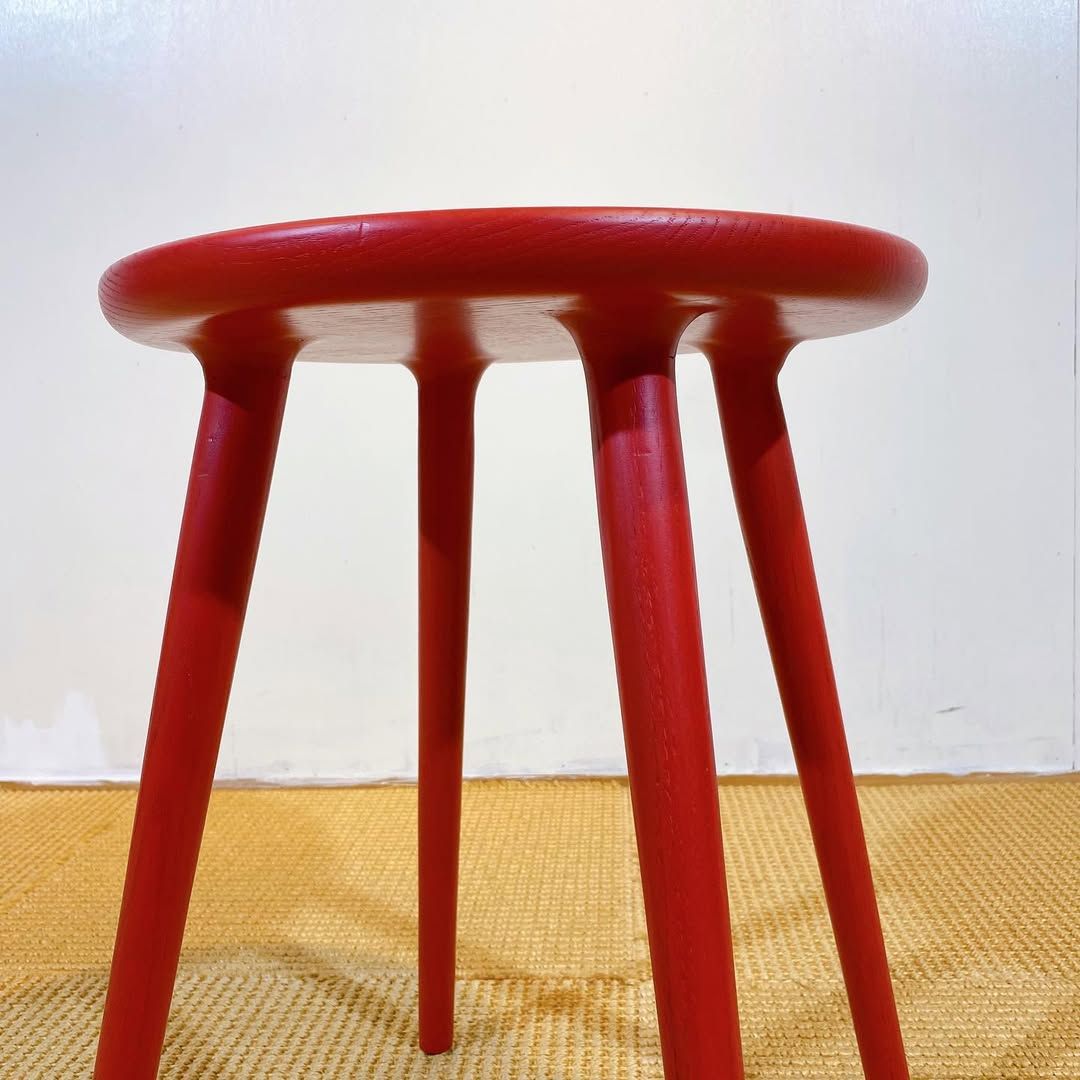 season24-8 / Stool Red / 立野木材工芸