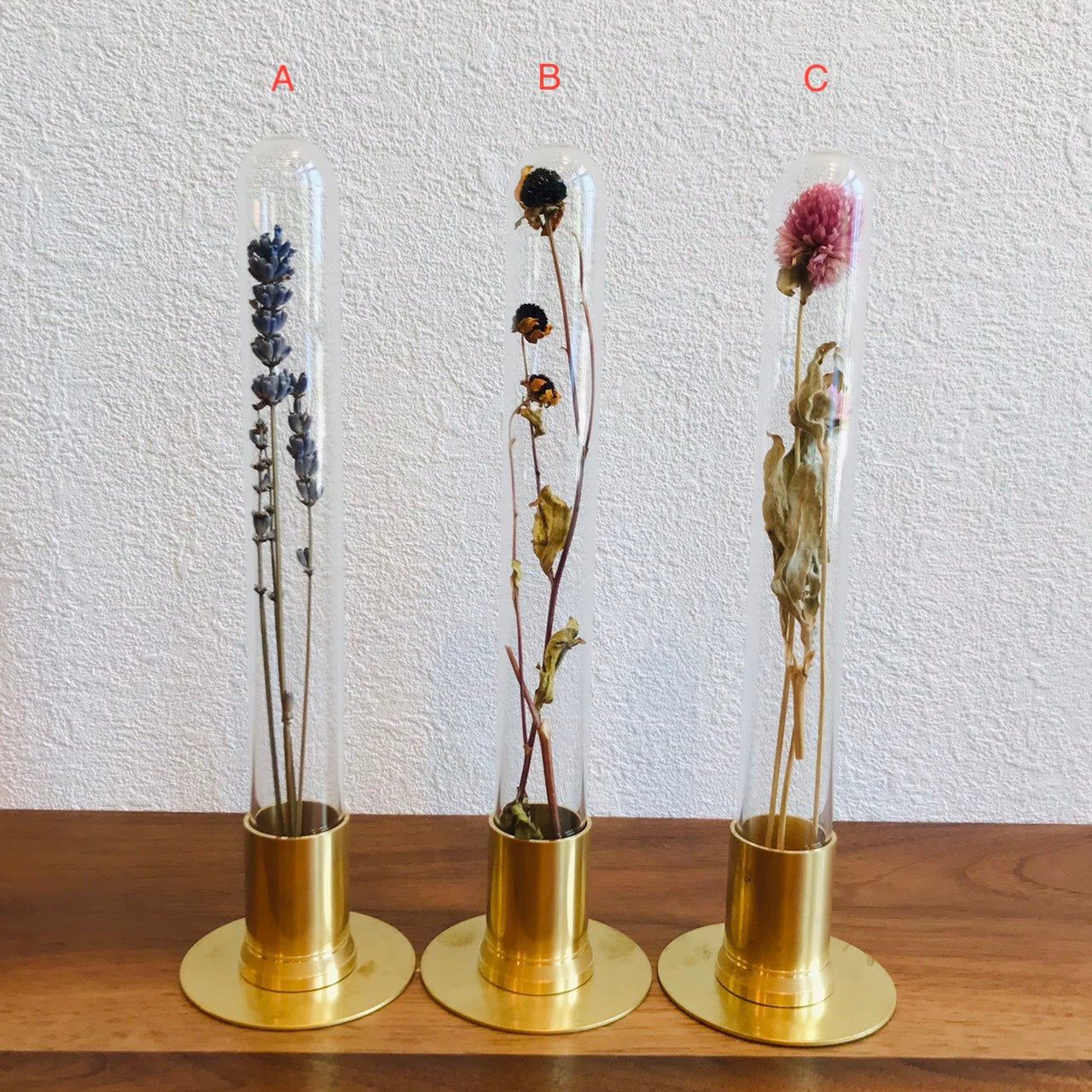 glass dome & flower vase