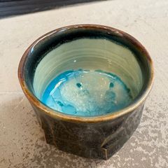 guinomi ashiato / 東尋坊ぐい呑み /恐竜ぐい呑み