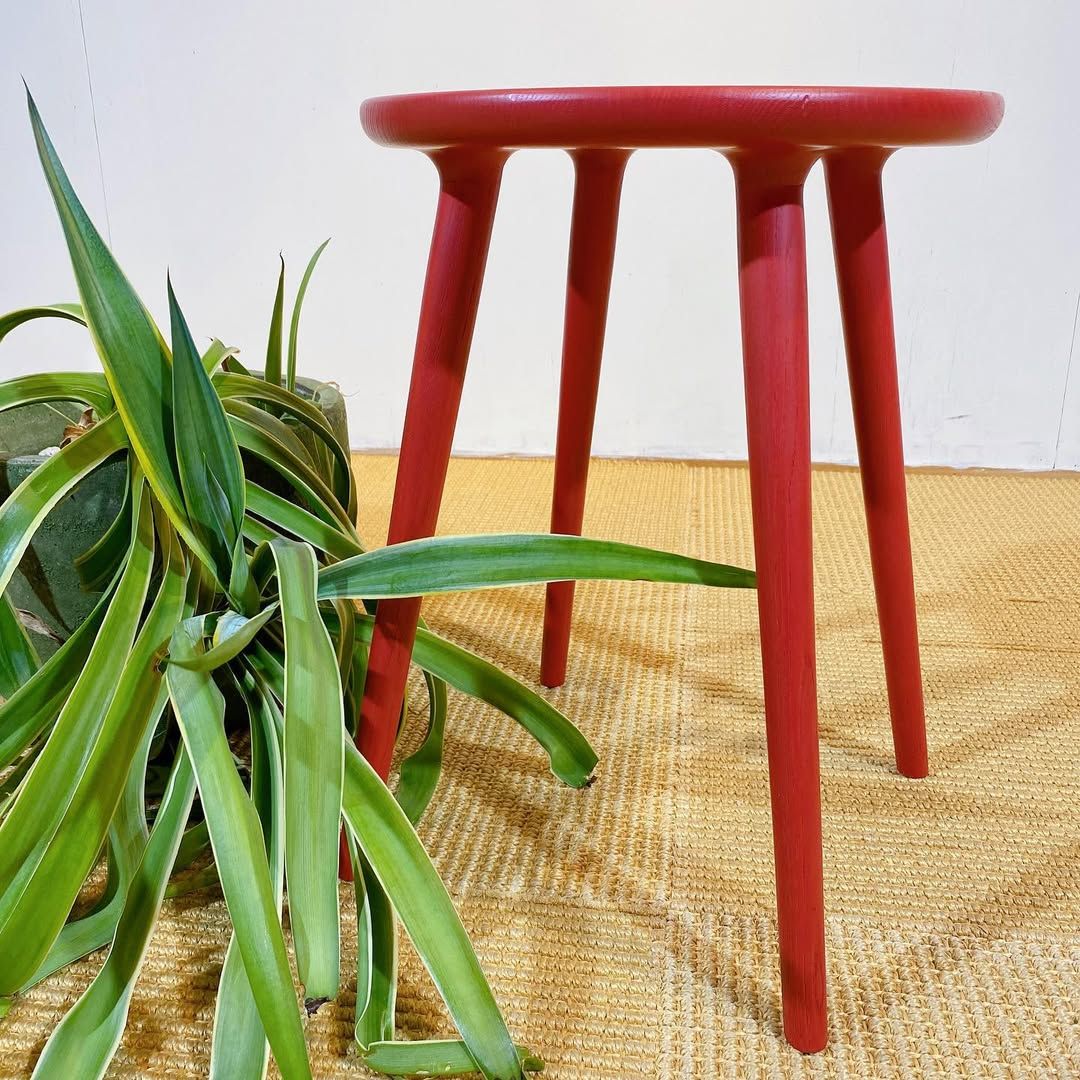 season24-8 / Stool Red / 立野木材工芸