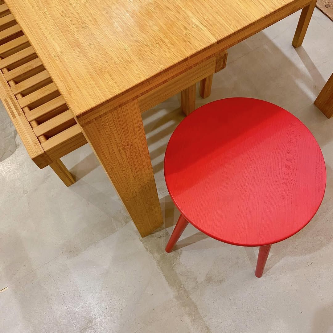 season24-8 / Stool Red / 立野木材工芸