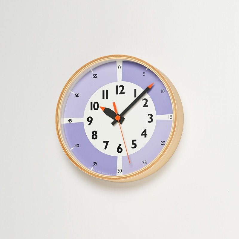 fun pun clock with color! / ライラック