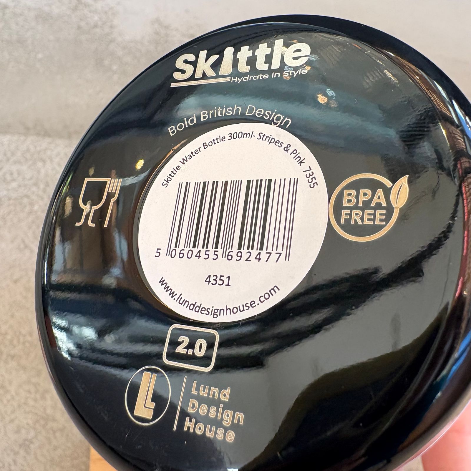 LUND LONDON / Skittle Water Bottle 300ml / ルンドロンドン