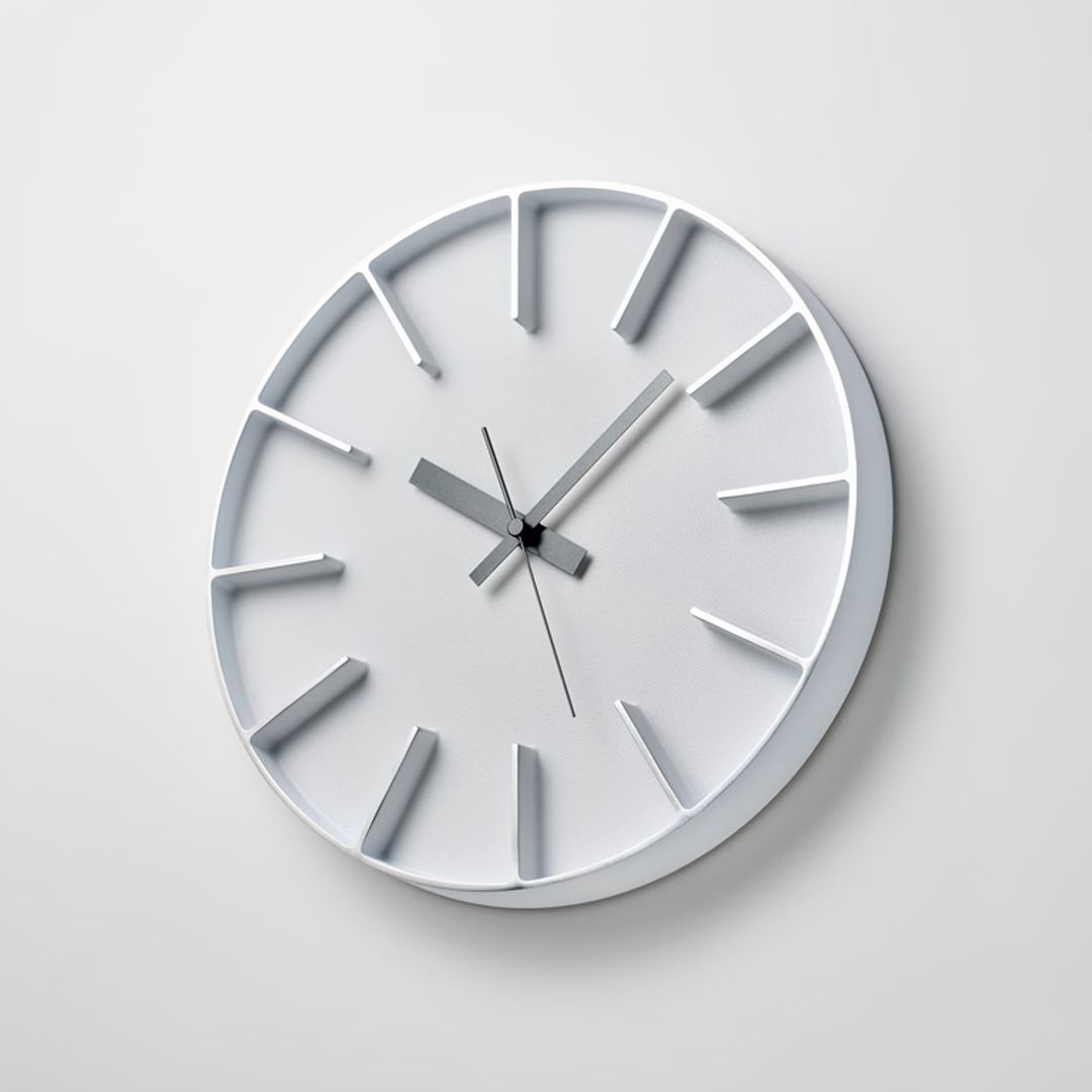 Edge clock / エッジクロック (掛け時計) ホワイト