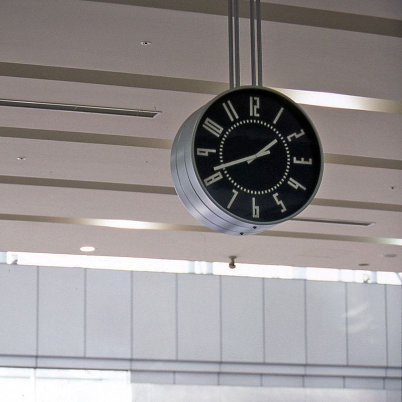 eki clock / ブラック