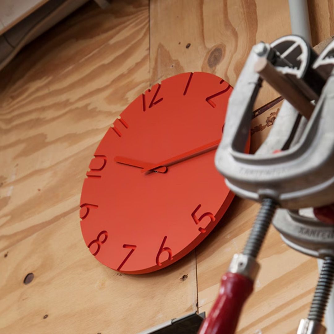 CARVED COLORED (カーヴドカラード) / 掛け時計 / NTL16-07OR / オレンジ