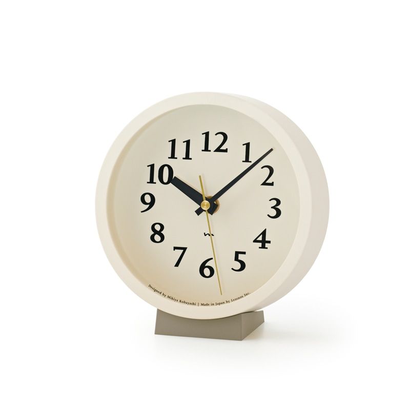 m clock (電波時計) アイボリー