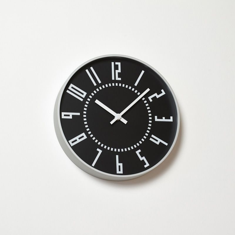eki clock / ブラック