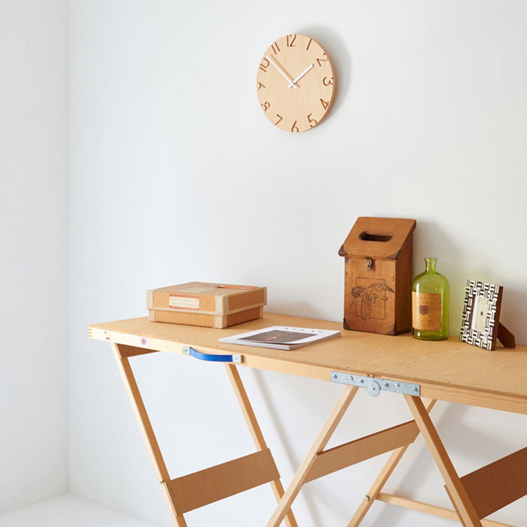 CARVED WOOD BIRCH (カーヴド ウッド バーチ) / 掛け時計 / NTL16-05 / ナチュラル