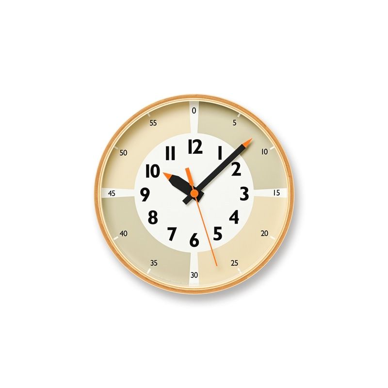 fun pun clock with color! / ベージュ