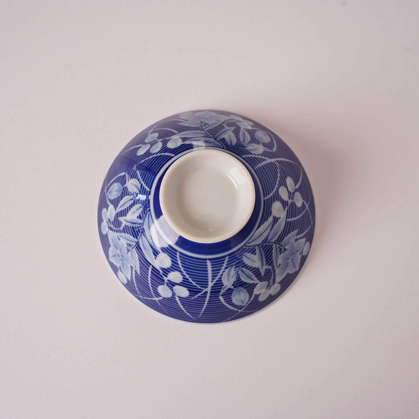 藍色の桔梗 ご飯茶碗 3個セット