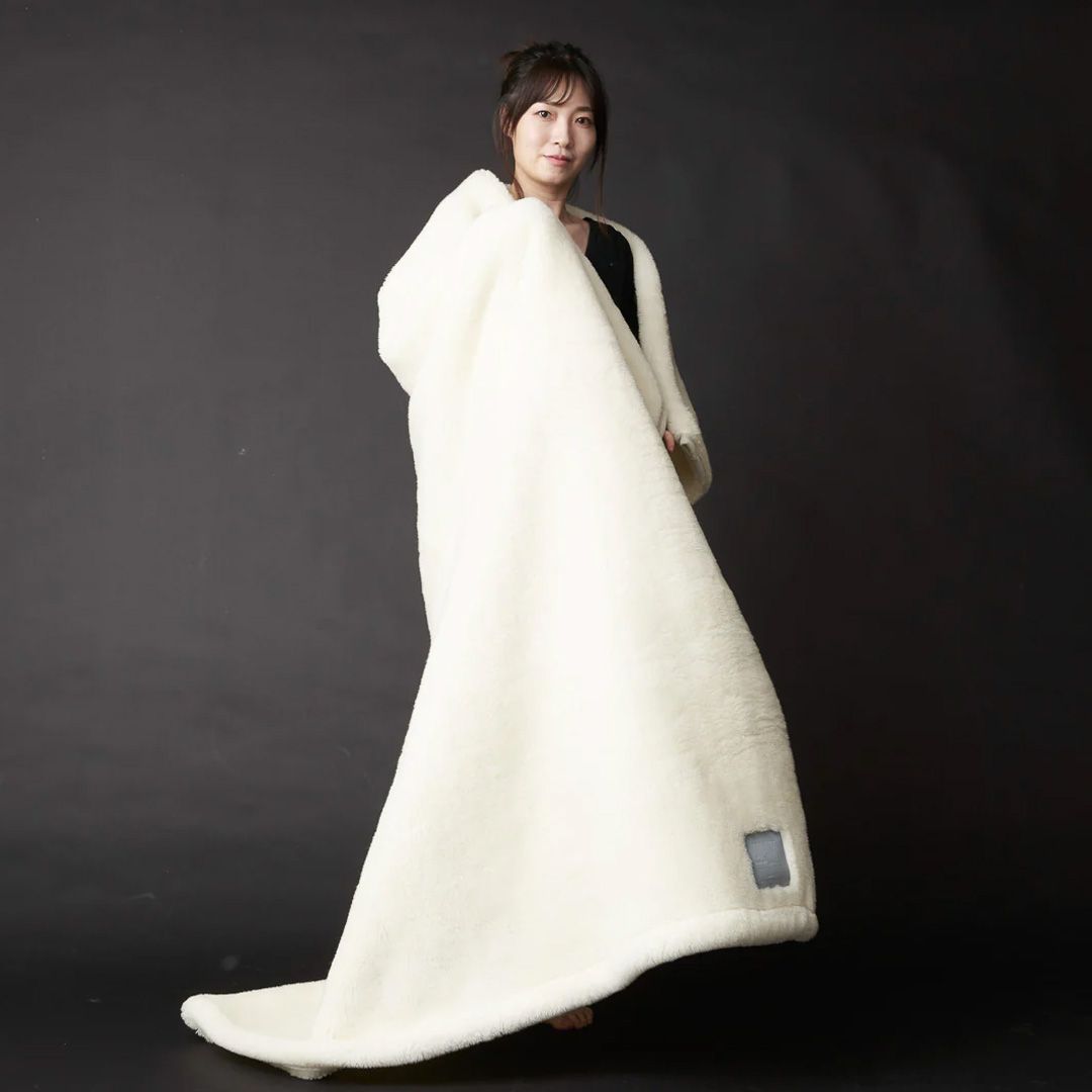 SERENE 6.0 Merino Wool New-Mayer (IVORY) / メリノウールニューマイヤー(アイボリー) / 毛布 ブランケット / シングル