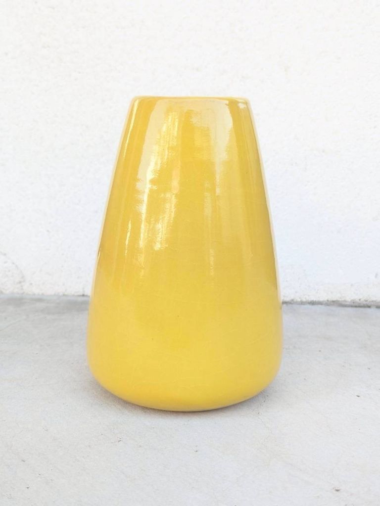 【花瓶】simple vase / yellow
