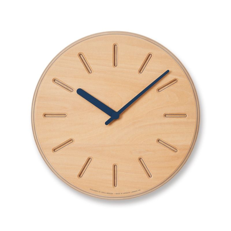 Paper-Wood CLOCK / ネイビー・line