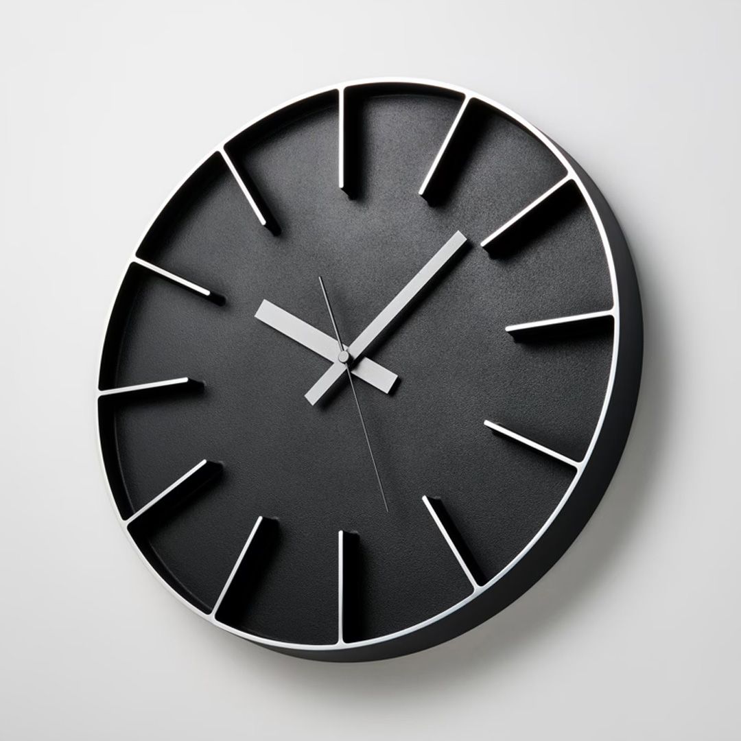 Edge clock / エッジクロック (掛け時計) ブラック