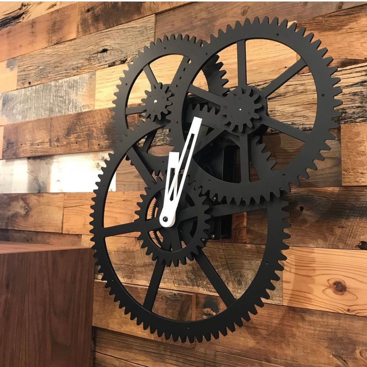 Triple Gear Wall Clock