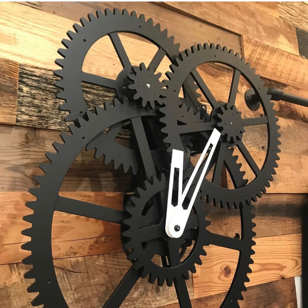 Triple Gear Wall Clock