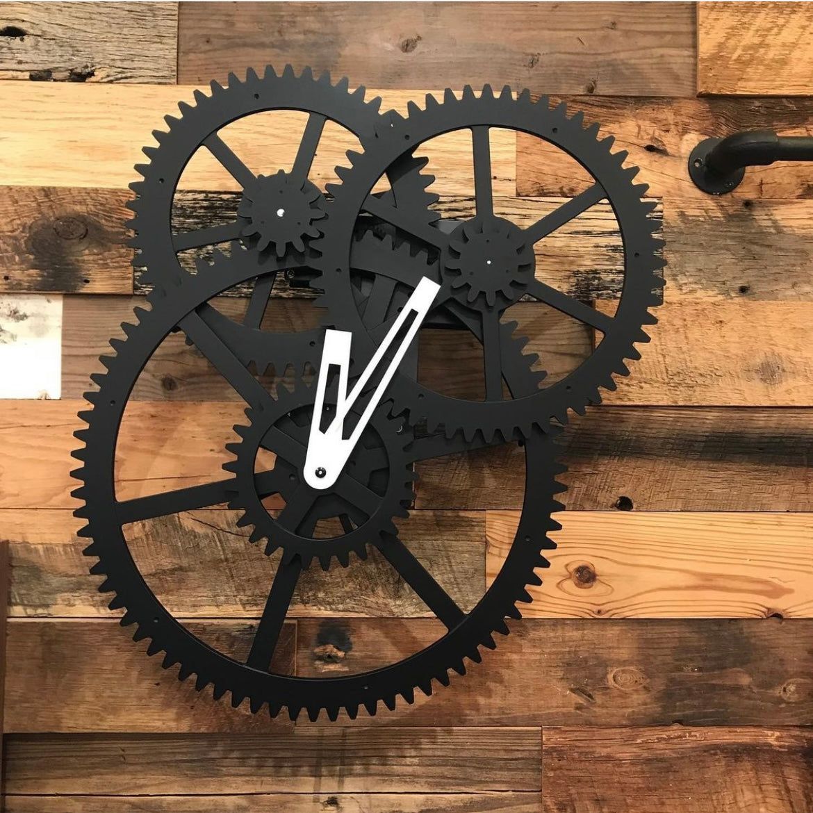 Triple Gear Wall Clock