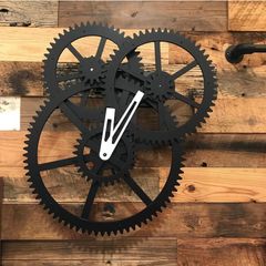 Triple Gear Wall Clock