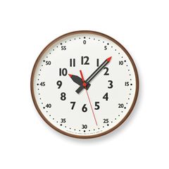 fun pun clock / ブラウン