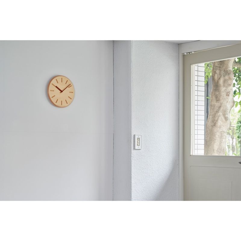 Paper-Wood CLOCK / オレンジ・line