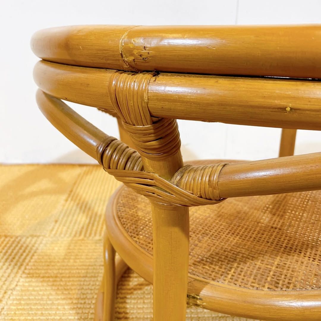 season36-4 / Glass Rattan Table